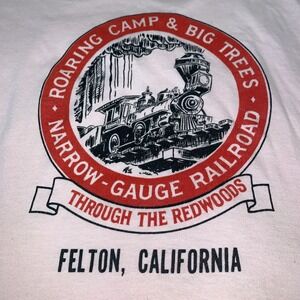 Roaring Camp Big‎ Trees Narrow-Gauge Railroad T-Shirt Felton CA Single Stitch XL